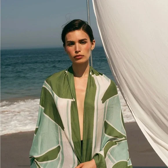 Juan De Dios, De La Falaise Sarong. Silk & Cotton. Gorgeous! - Picture 2 of 2